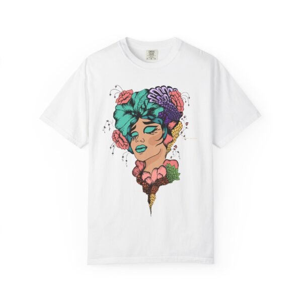 Psychedelic Floral Portrait T-Shirt