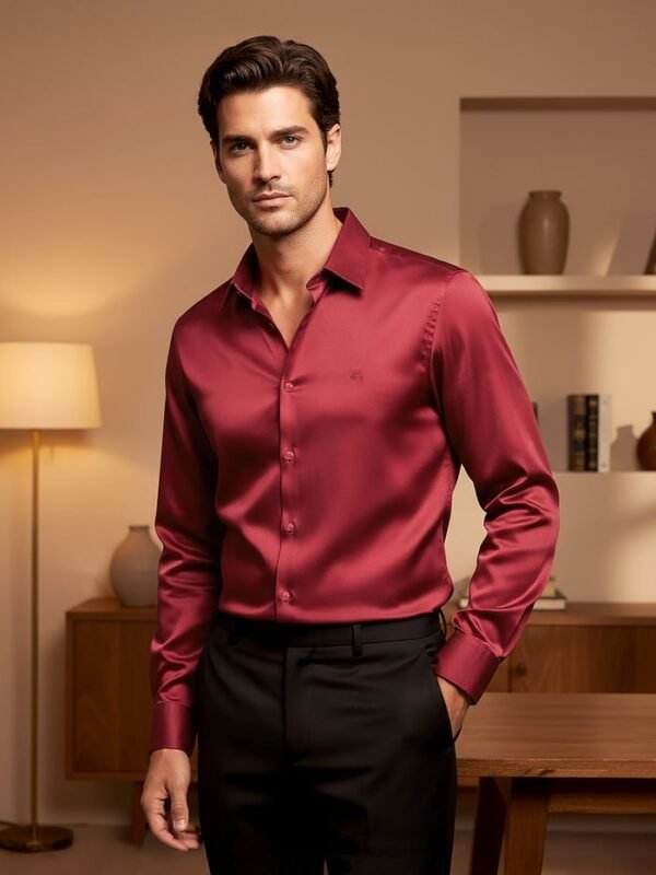 Red Satin Shirt